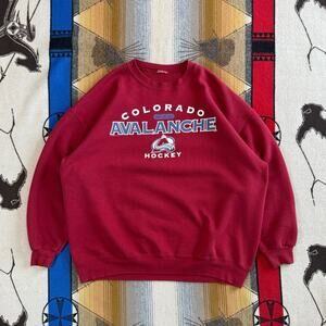 Vintage 90s Colorado Avalanche NHL Hockey Crewneck Sweatshirt Size 2XL
